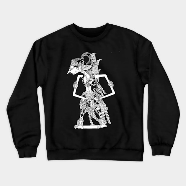 Wayang Kulit (Indonesia leather shadow puppet) Crewneck Sweatshirt by Altaf-Aji